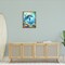 Stupell Industries Majestic Dolphin Underwater Floater Framed Canvas Wall Art Design by LSR Design Studio